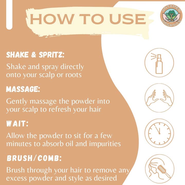 Untamed Organics - Wholesale Dry Shampoo - All Natural Dry Shampoo Powder | 2.7 oz4