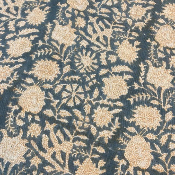 Thread To Form - Wholesale Fabric - Bradley Hand Block Printed Linen Upholstery Fabric15