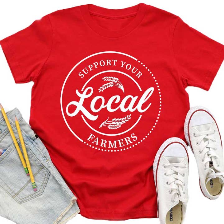 Unterstützen Sie Ihr lokales Farmers Graphic Kids Tee für den Großhandel von Kids By Kissed Apparel
