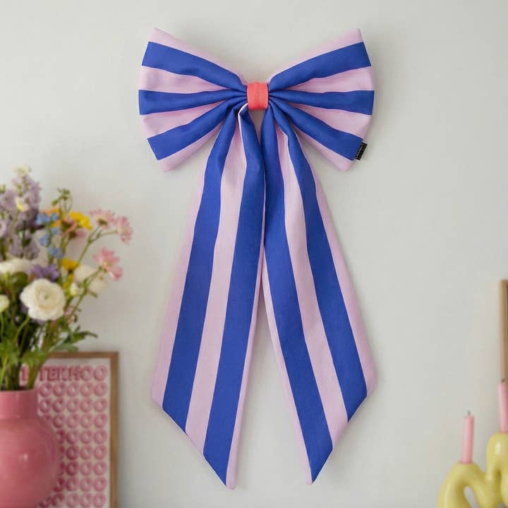 Lienzo de bucle rosa/azul a rayas anchas para venta al por mayor de coopz