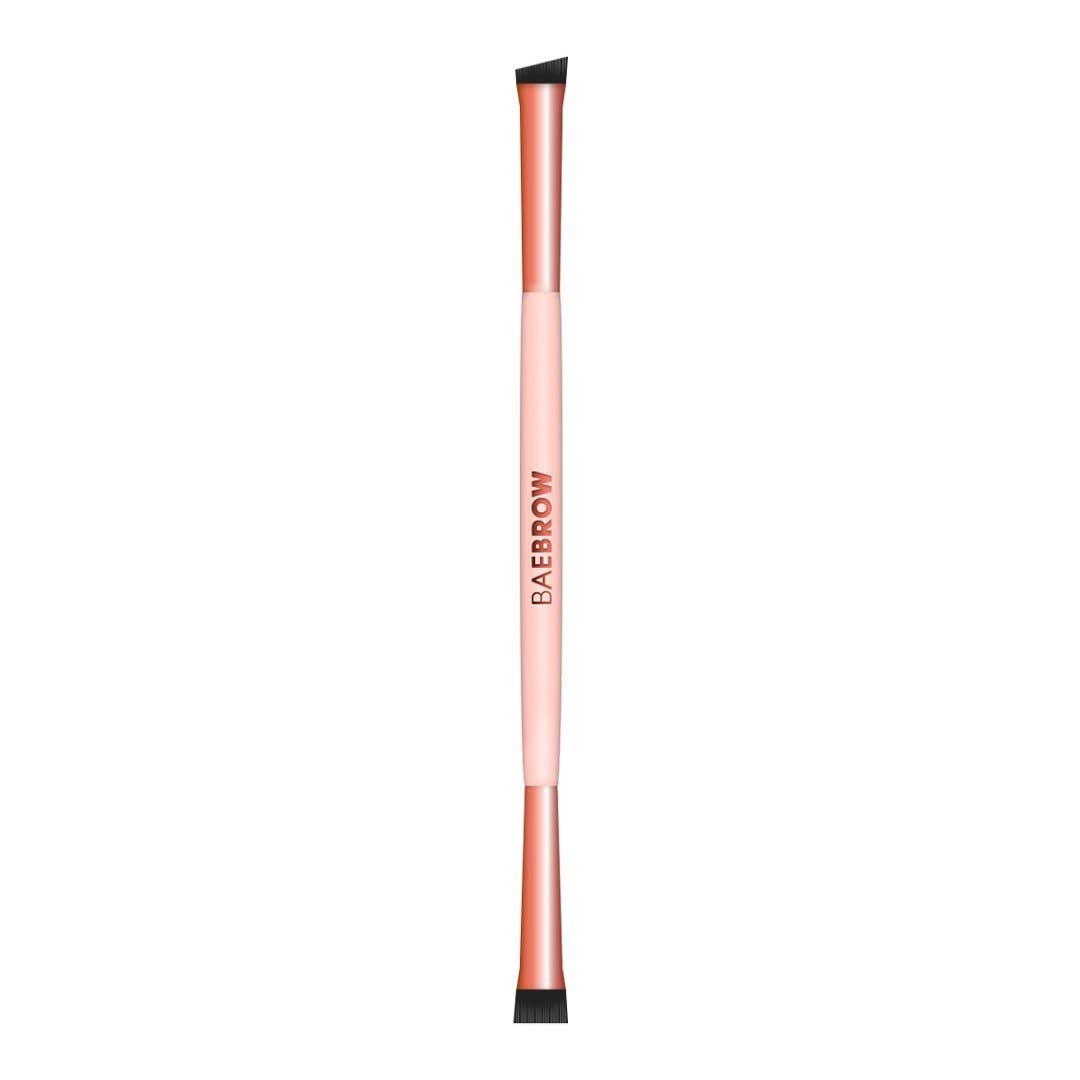Nude Rose Gold DUAL ENDED BROW LINE BRUSH for wholesale on Faire1
