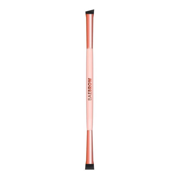 Nude Rose Gold DUAL ENDED BROW LINE BRUSH for wholesale on Faire1