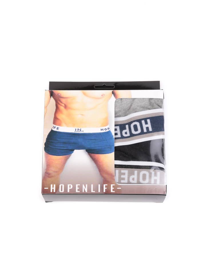 GREY BLACK USADAS-GREY/BLACK boxer pack for wholesale on Faire2