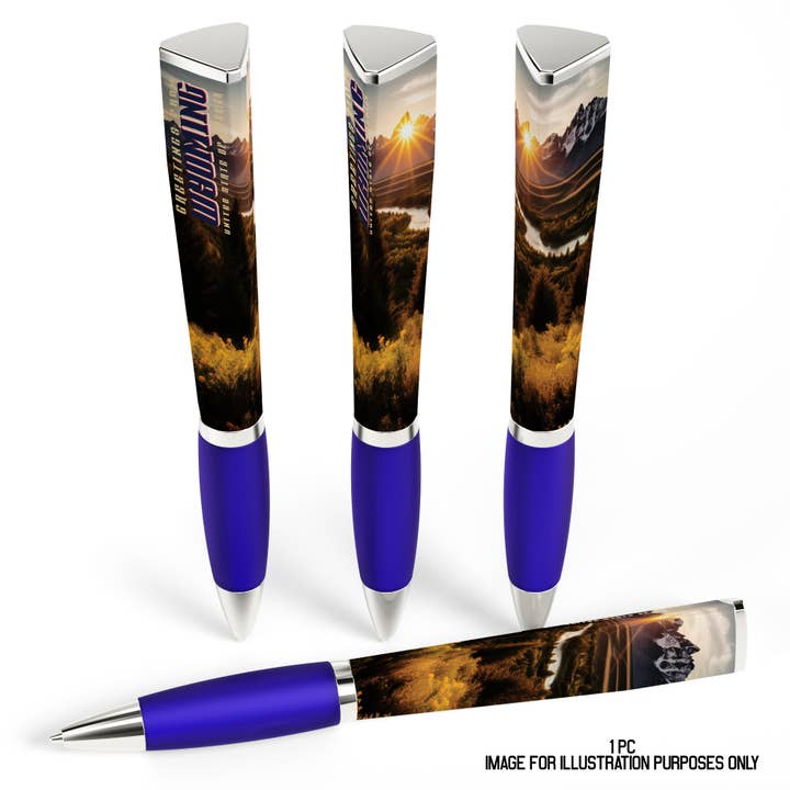 Destination Souvenir Ballpoint Pen, 3-Sided (Wyoming) for wholesale by GMG Works