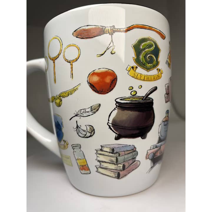 Silver Buffalo - Wholesale Coffee Mug - Hogwarts Destination 25oz Jumbo Curved Ceramic Mug