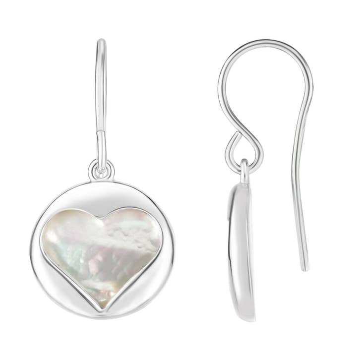 Brinco de prata com acabamento em ródio com fecho Euro Wire por atacado de The Diamond Deal