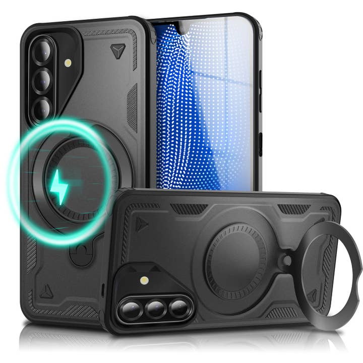 Coque NALIA Stormguard pour Samsung Galaxy A26 – MagSafe, Coque de protection antichoc avec anneau rotatif à 360° pour la vente par SchnappFreude