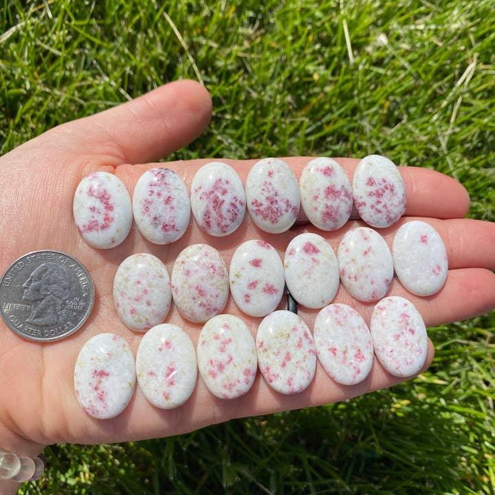 New Moon Beginnings - Wholesale Spiritual Stone/Crystal - Cinnabar Cabochon - Polished Stone Oval3