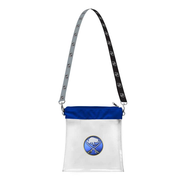 Sacoche transparente des Sabres de Buffalo de la LNH pour la vente par Little Earth Productions