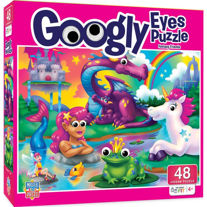 Masterpieces Puzzles - Vente Puzzle – enfant - Puzzle de 48 pièces Googly Eyes - Fantasy Friends