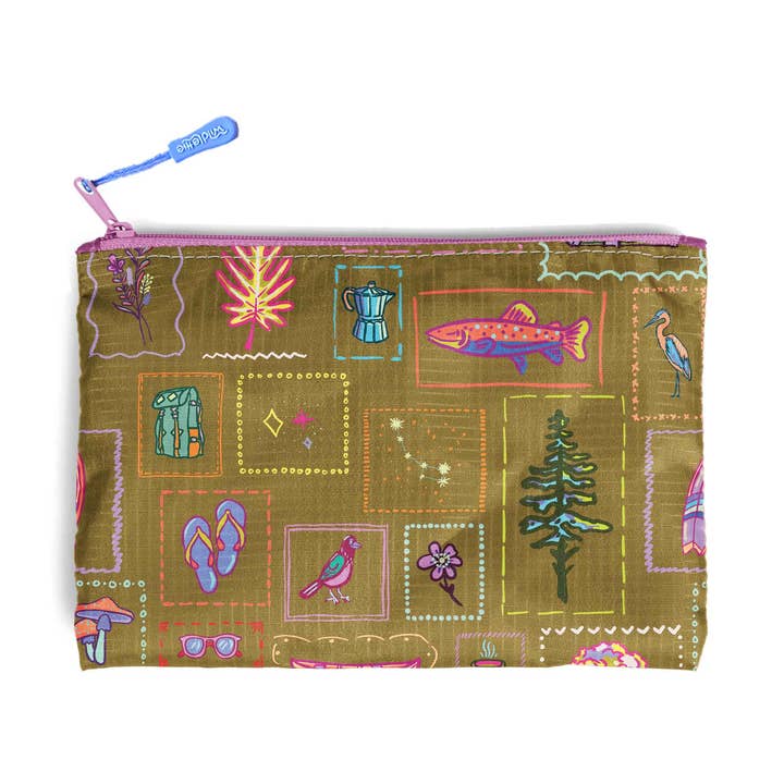 Tadpole Iconic Recycled Mini Zip Bag for wholesale by Wild Lettie