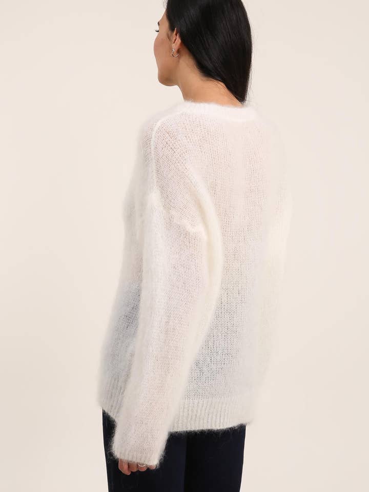 NAÏS PARIS - Wholesale Cardigan - Dames - VEST MET KNOPEN VAN 80% MOHAIR VOOR KINDEREN