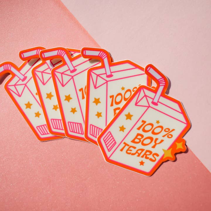 Autocolante 100% Boy Tears por atacado de Made by April-Lynn
