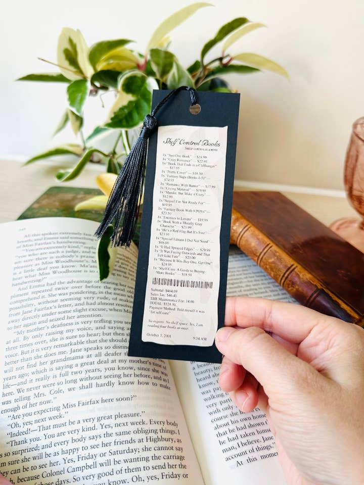 Marque-page de contrôle d'étagère pour la vente par Wilde Reverie Co.