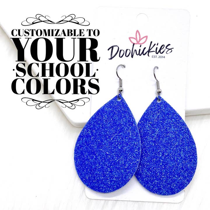 Boucles d'oreilles Spirit Glitter Teardrops pour la vente par Doohickies