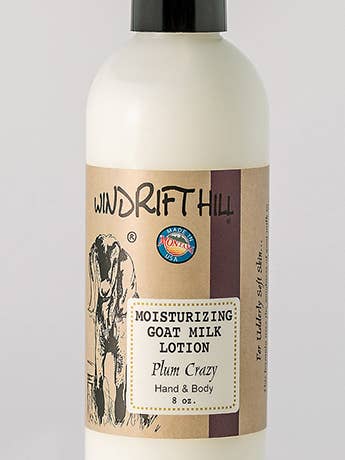 Plum Crazy geitenmelklotion voor wholesale door Windrift Hill Goat Milk Skincare
