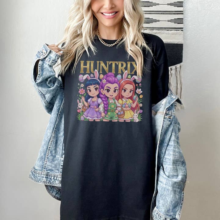 Kpop Huntrix Easter Day Shirt, Preppy Easter Kpop Shirt for wholesale by CVH DREAMY LTD