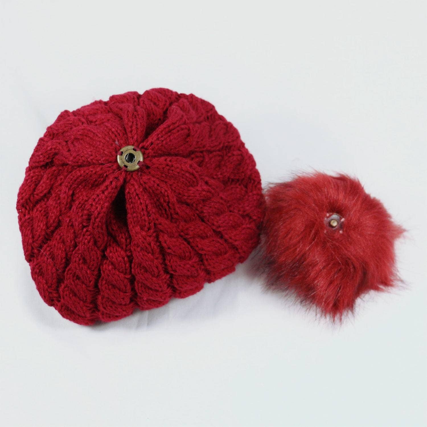 MKS America - Wholesale Beanie - Women's - Twist satin-lined removable pom-pom beanie4