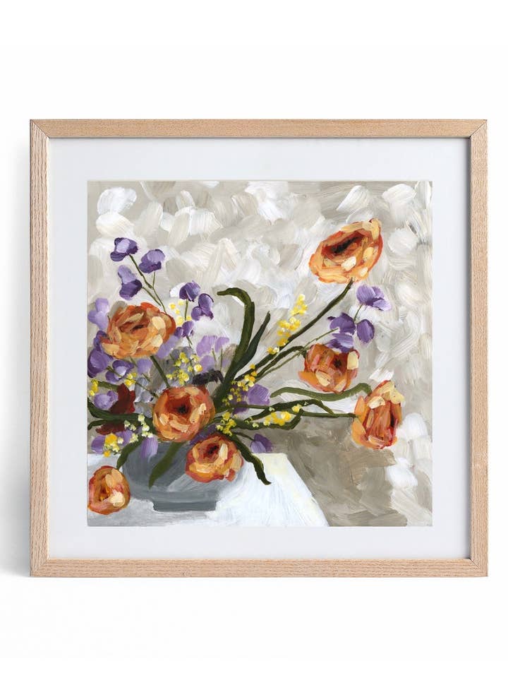 "Glad You Exist” A Square Canvas Print for wholesale by Allie Burton Art