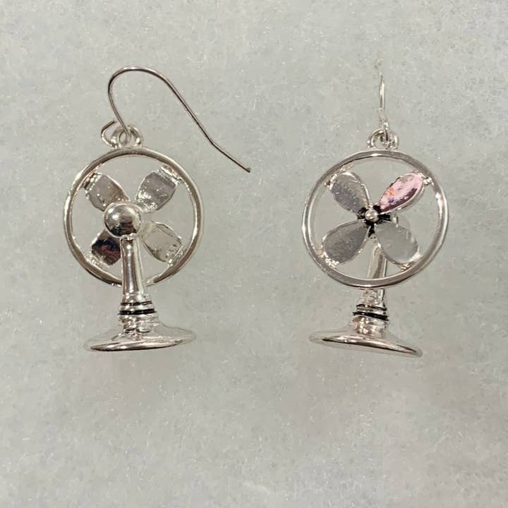 Boucles d'oreilles ventilateur électrique oscillant d'été FR4331 DIY pour la vente par 0011 PREMIERE