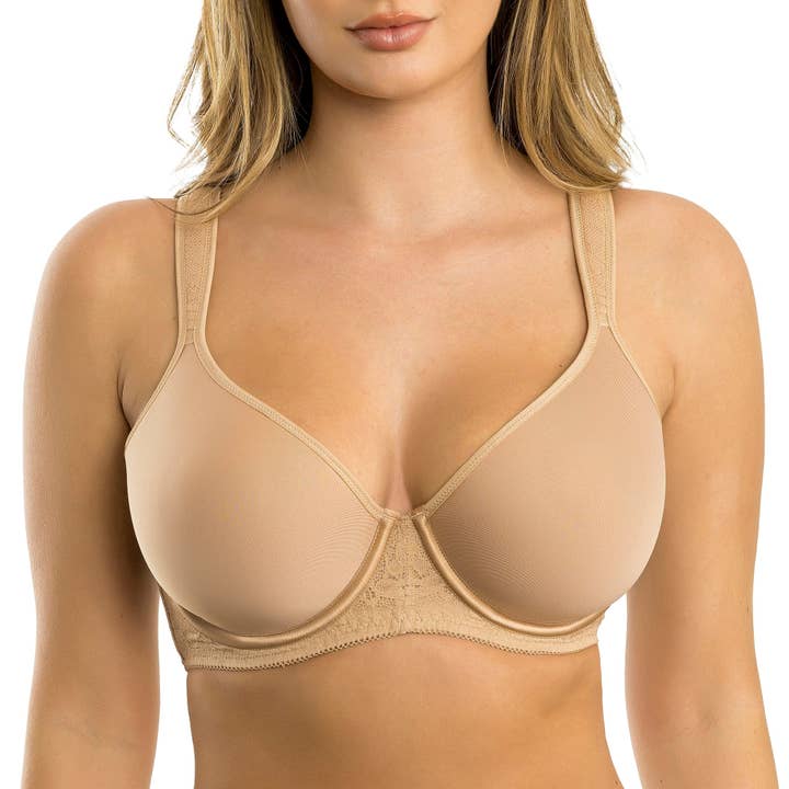 PARFAIT Bliss P7000 Full Busted Seamless Lightly Padded Spacer T-shirt Bra - Warm Sand for wholesale by PARFAIT