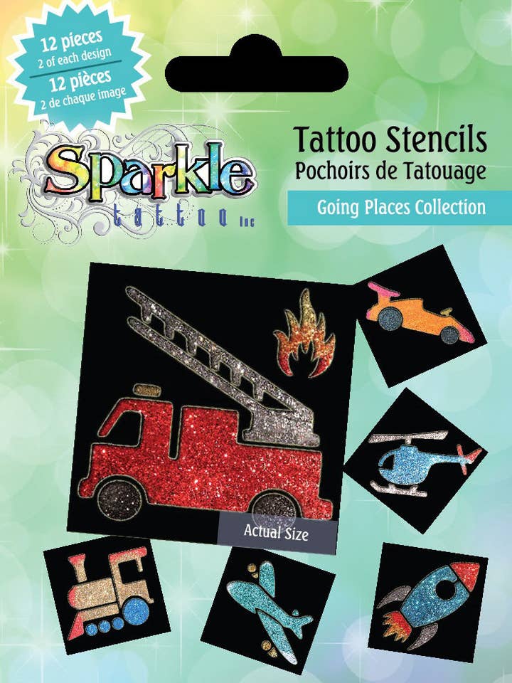 Going Platser Stencil Kollektion för wholesale av Sparkle Tattoo