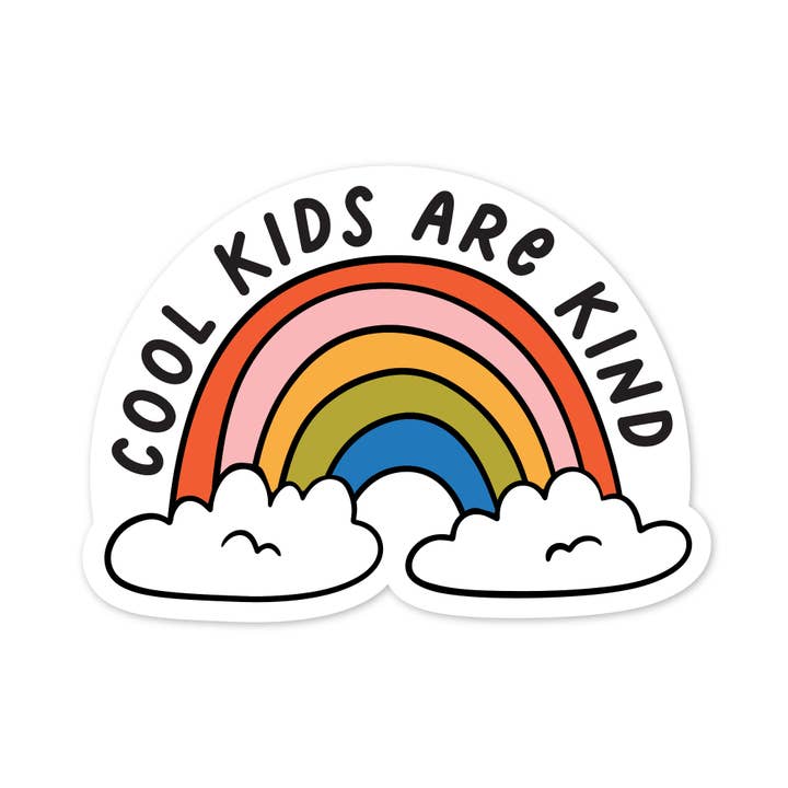 The Stickerie - Wholesale Phone & Laptop Stickers - Cool kids are kind Rainbow Sticker