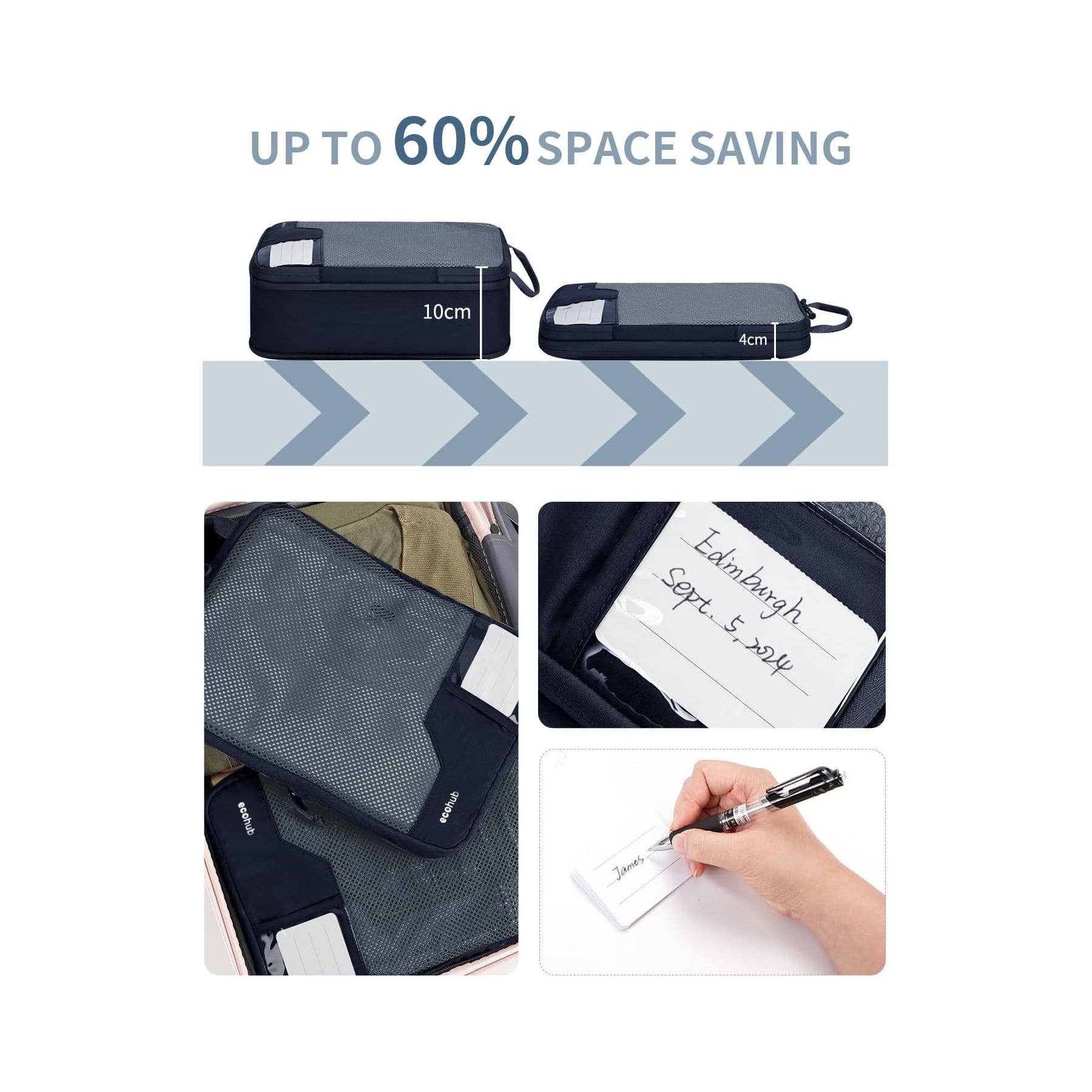 NARWEY INC - Wholesale Packing Cube - 4pcs Compression Packing Cubes, Suitcases Organiser Bag19