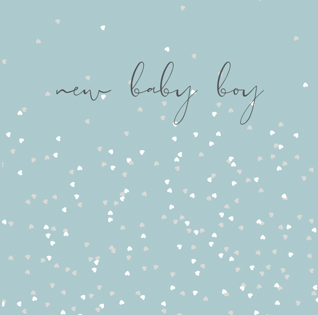 Petimo – wholesale Baby card – Something Simple New Baby Boy Card1