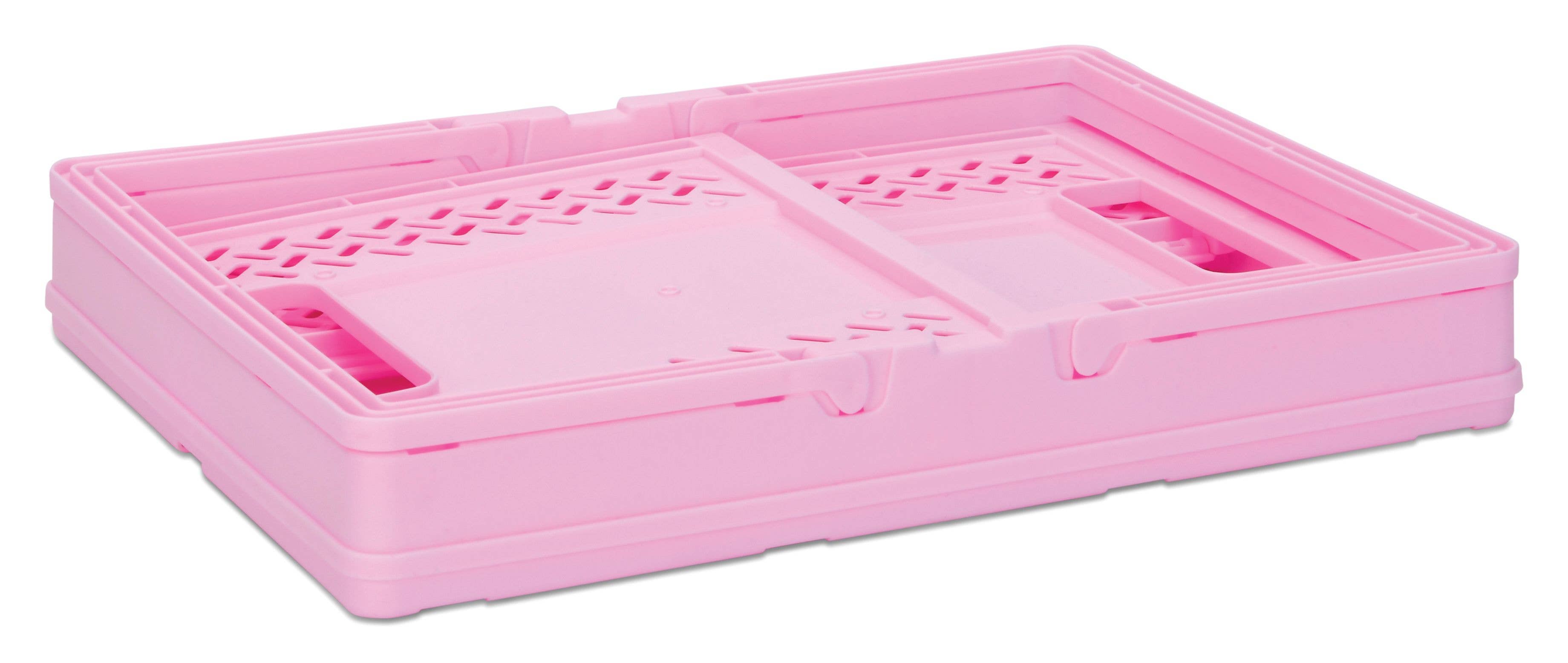 Iscream - Wholesale Storage Bin - LARGE PINK FOLDABLE STORAGE CRATE1