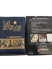 Biblia Latinoamerica de Lujo Letra Grande - Azul for wholesale by Giron Spanish Books