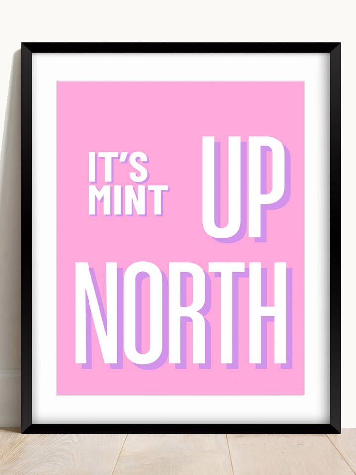 Canny Aye Wall Print for wholesale by AwalkonthewildsideUK