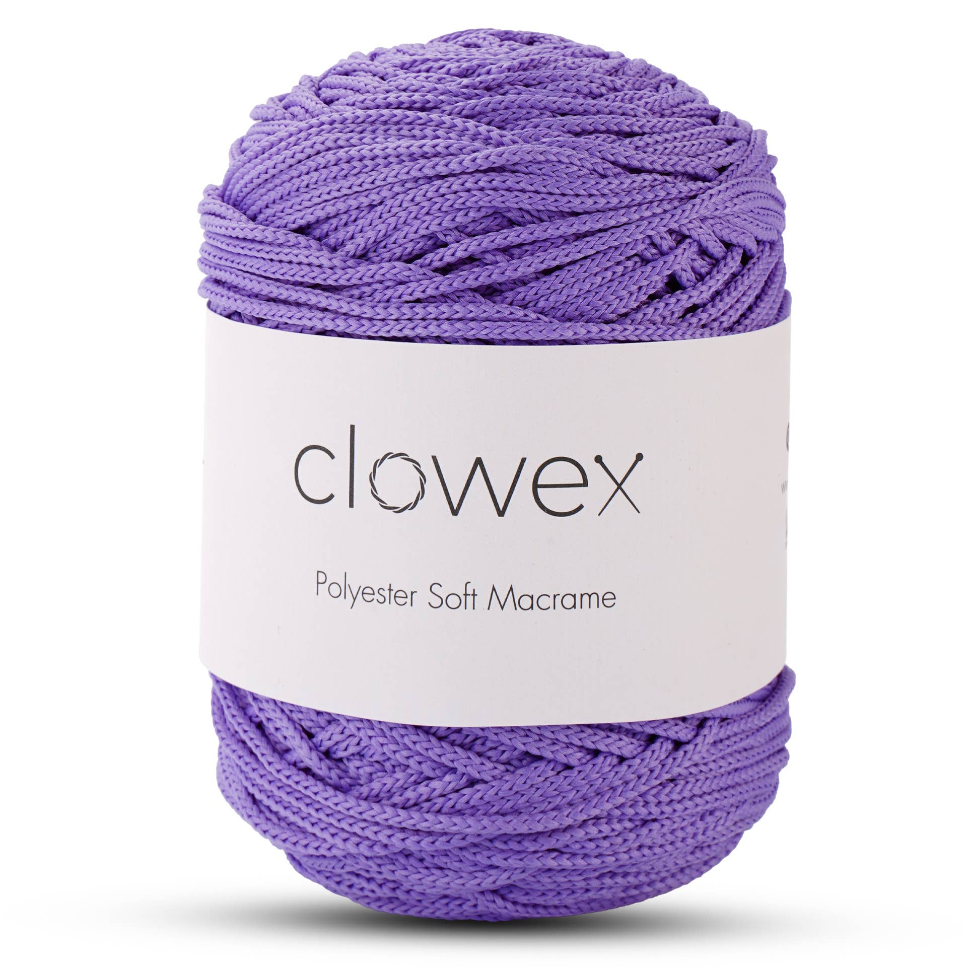 Clowex Textile LLC - Vente Fils à tricoter - Corde Macramé Douce en Polyester 2,5 mm, Fil de Corde Tressé Coloré46