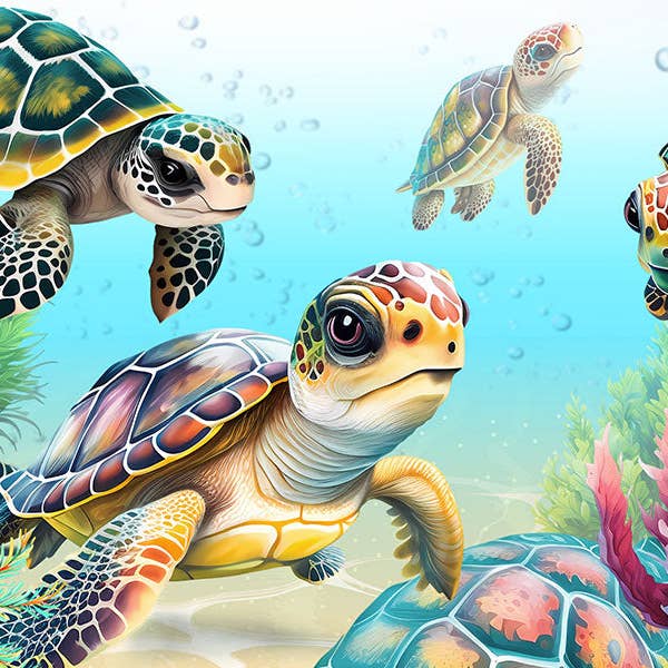 Micro Puzzles - Wholesale Puzzle - Adult - Flippin Awesome Sea Turtles - Marine Life