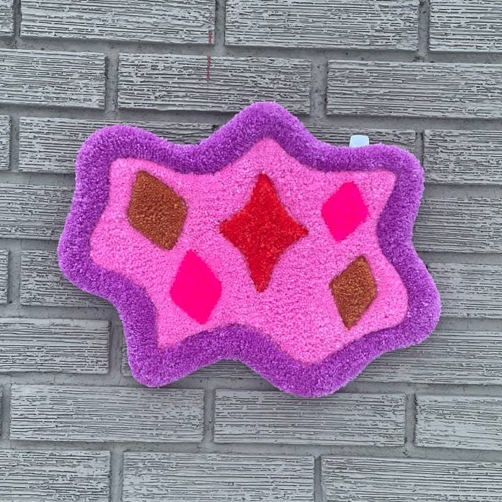 Hi Cutie - Wholesale Wall Accent - Sparkle Squiggle Tufted Wall Hanging0