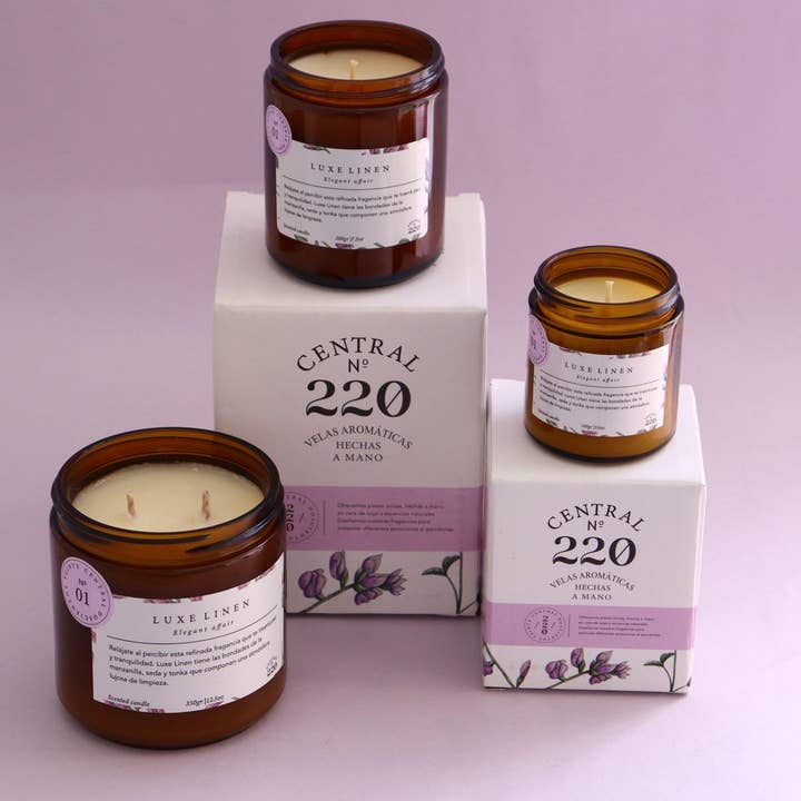 Central 220 - Wholesale Jar/Filled Candle - 01 | Sleep Aid | Luxe Linen Candle | Scented Candle4