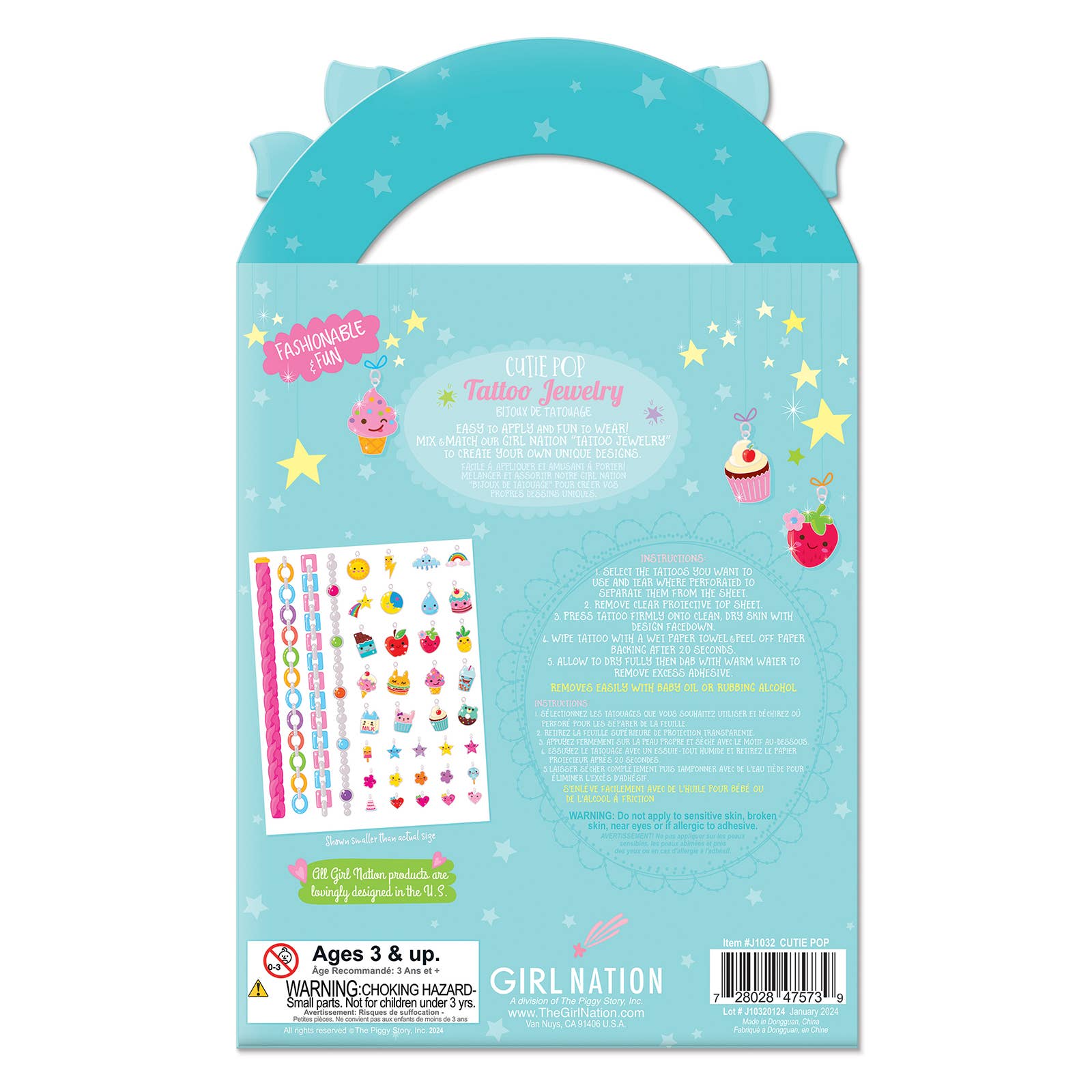 The Piggy Story - Wholesale Temporary tattoo – Child - Tattoo Jewelry- Cutie Pop2