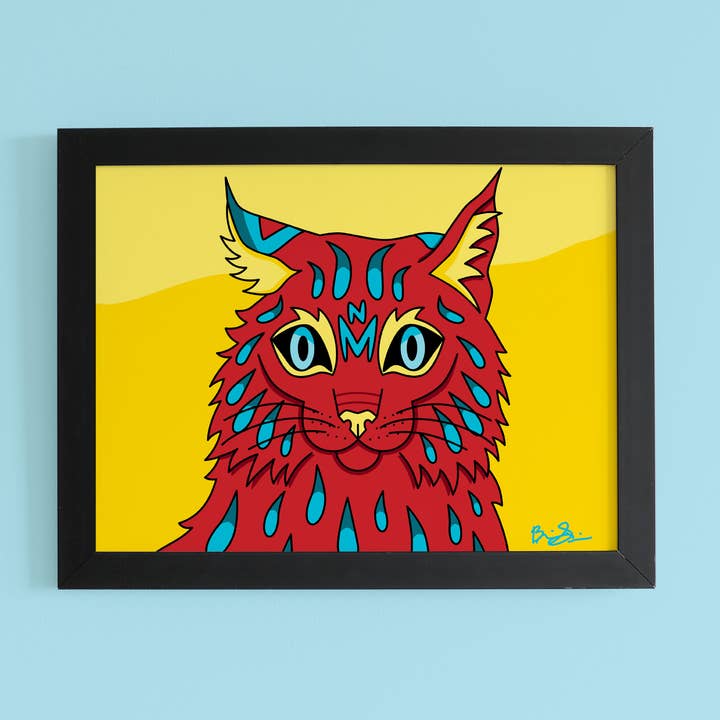 Bobcat New Mexico Kunstdruck „Verzauberte Wüste“ für den Großhandel von Brianna Gardocki Art