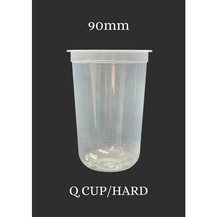 UNIMIX FLORAL - Wholesale Disposable Cup - PP Clear/Thick Q Cup 16oz 90mm 50/PK