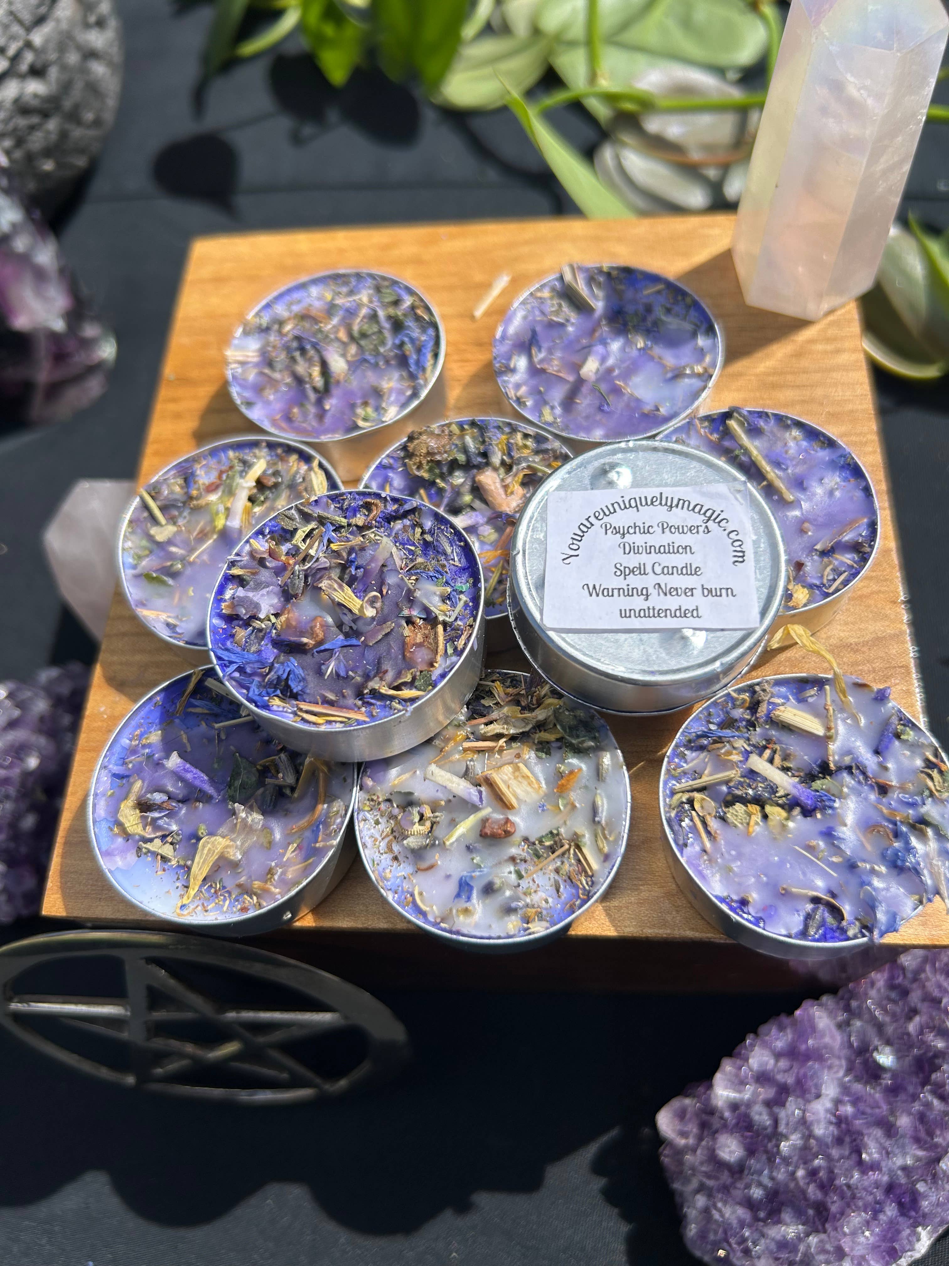 You Are Uniquely Magic - Wholesale Tea Light Candles - Psychic Powers, Intuition Tealight Spell Candles7