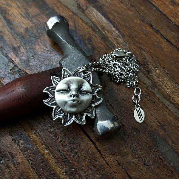 Sun Kissed Sterling Silver Necklace for wholesale by Heidi J Hale