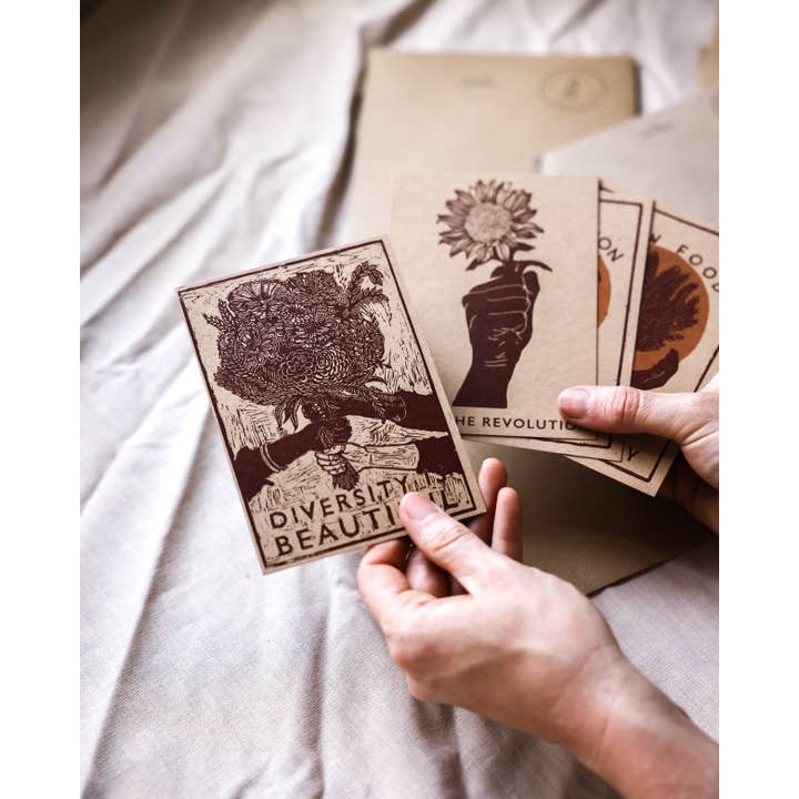 Rosanna Morris - Wholesale Postcard Set - Pack of 4 Postcards - Grow3