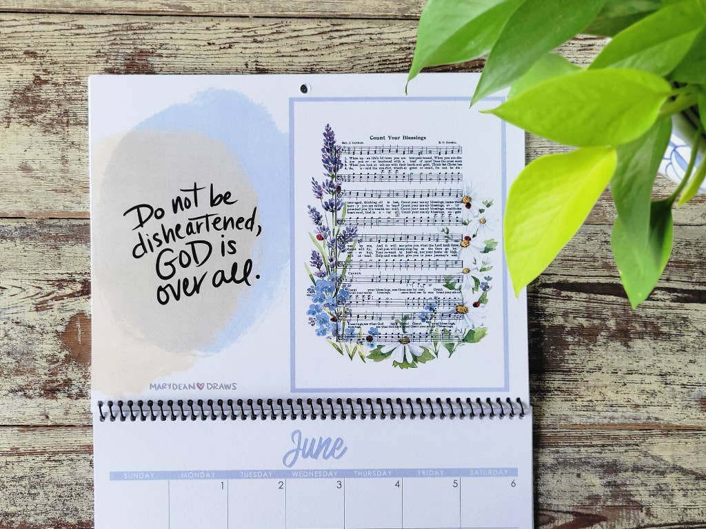 Marydean Draws – wholesale Kalender – 2026 Psalmkalender: Ett år av lovsång och uppmuntran6