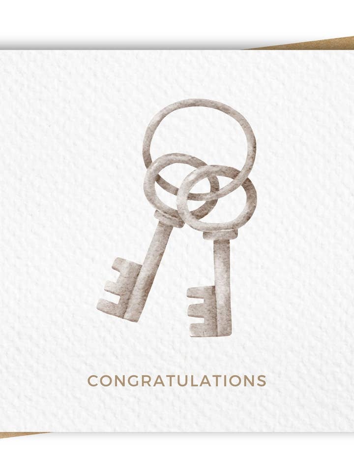 „Tillykke“ House Warming Card, inkl. Kraft Konvolut for engroshandel hos Paper Kuts