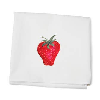 serviette de sac à la farine de fraise pour la vente par Tina Labadini Designs