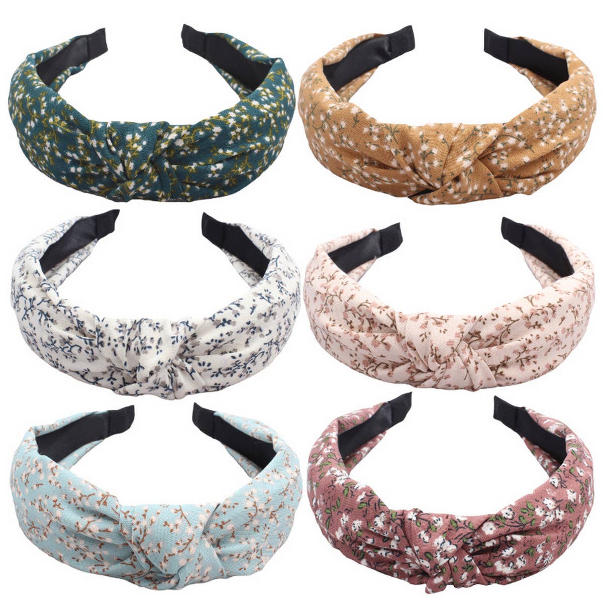 ACCITY - Wholesale Fashion Headband - Women's - SIMPLE PRINT NEW CROSS KNOT HEADBAND_CWAHA16718