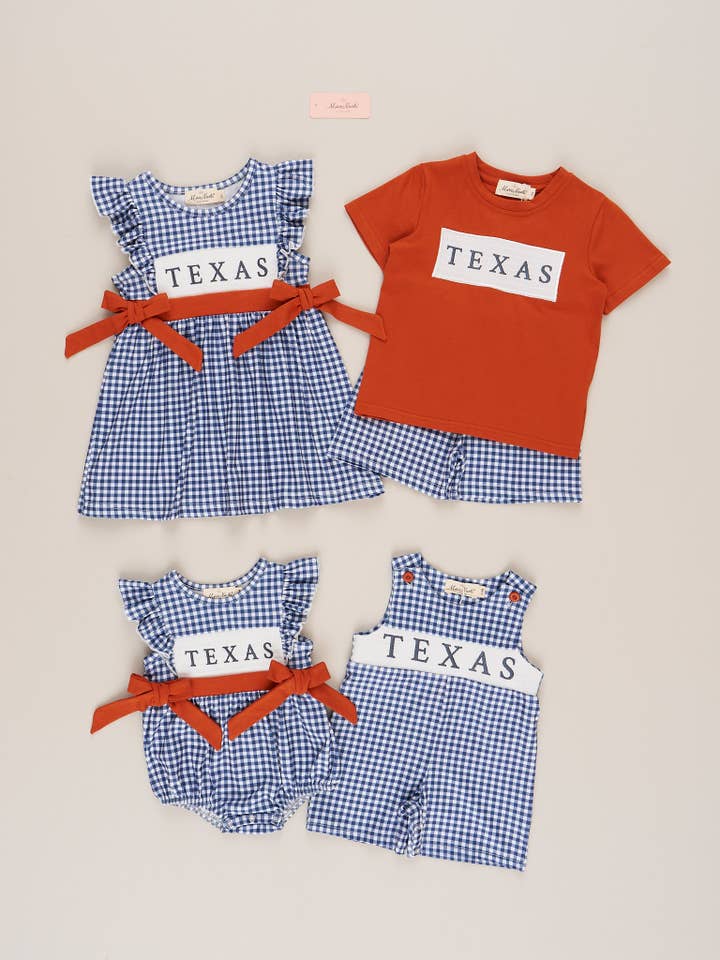 Marie Nicole Clothing - Wholesale Dress - Kids - Texas Smocked Gingham Dress