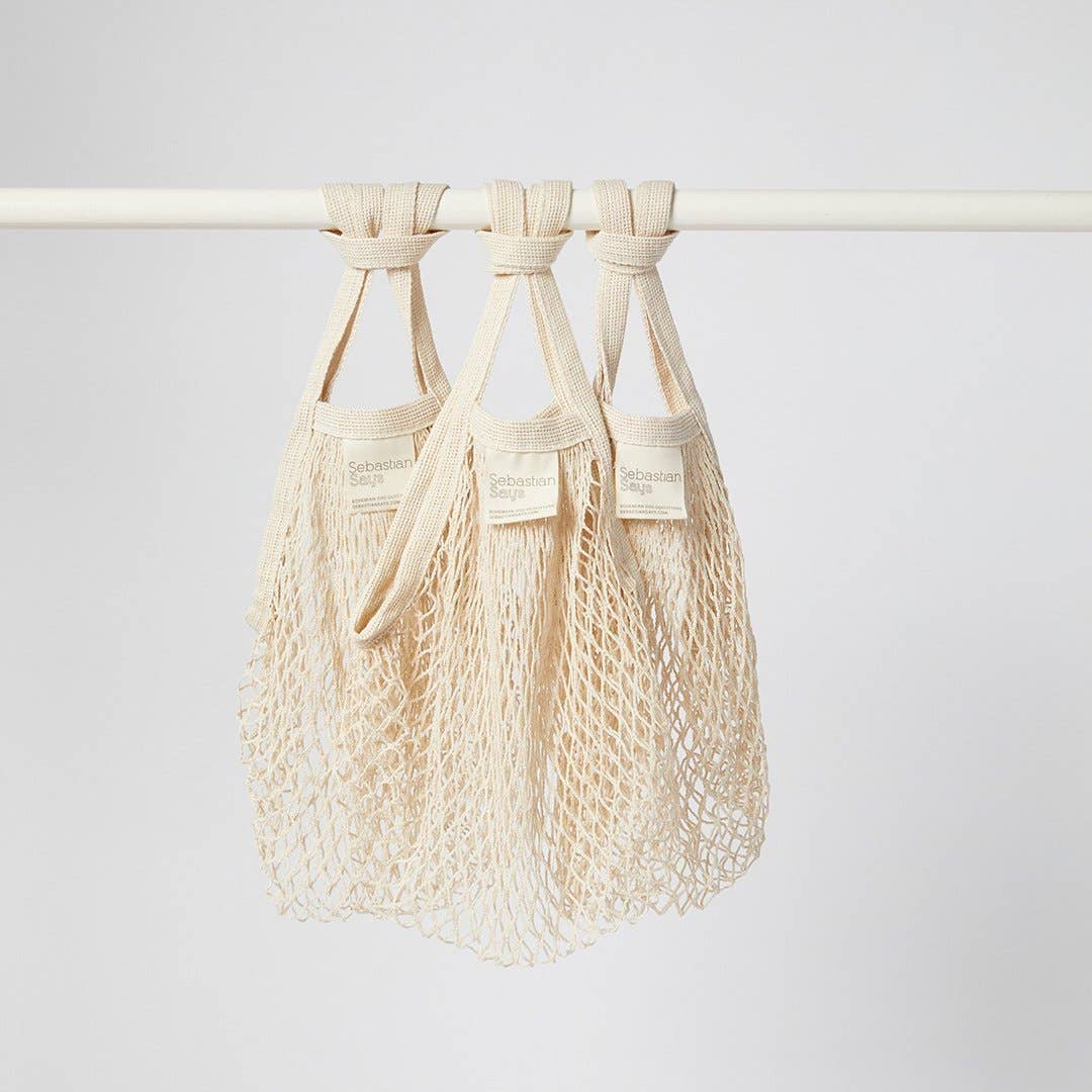 Sebastian Says – wholesale Livsmedels-/Shoppingväska – Bomull Eco Net Tote0