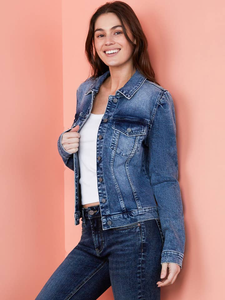 Puff Denim Jacket for wholesale by Billy T