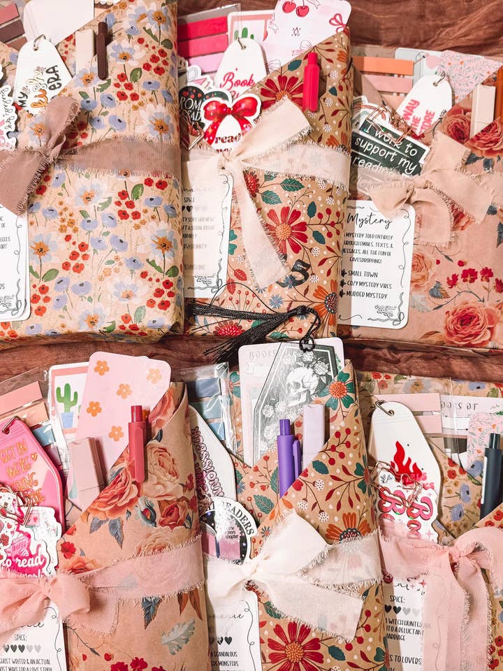 Cita a ciegas con un libro, Conjunto de regalos literarios, Regalos para amantes de los libros para venta al por mayor de Curly Tailed Designs